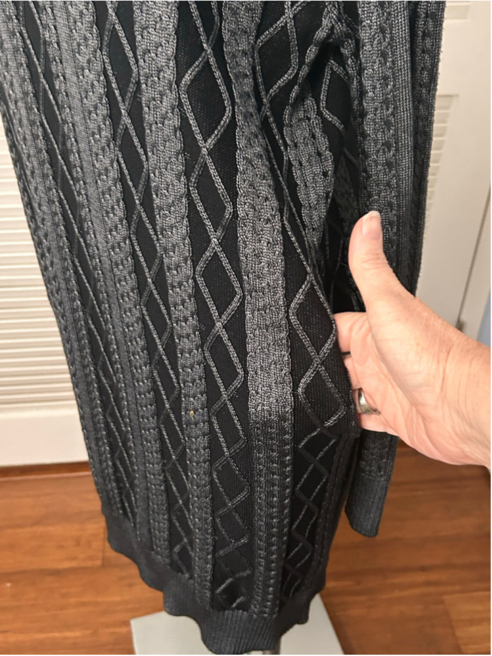 ATM Anthony Thomas Melillo Cable Knit Sweater Dress Tunic M NWT - Picture 9 of 13
